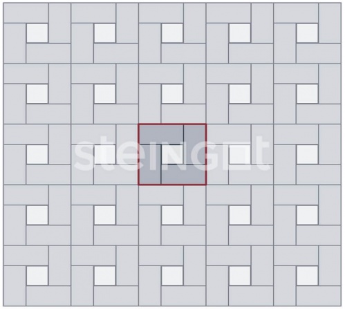 Брусчатка 200*100*40 Желтая (полный прокрас), Steingot